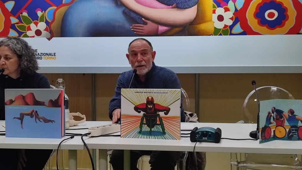 l'illustratore Lorenzo Mattotti al Salone del Libro di Torino 2025 con senzalimiti