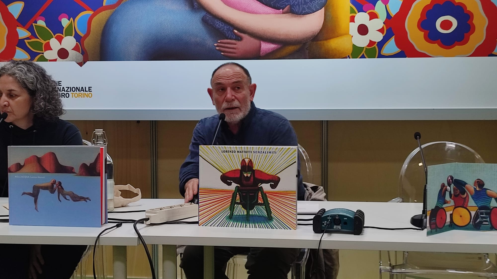 l'illustratore Lorenzo Mattotti al Salone del Libro di Torino 2025 con senzalimiti